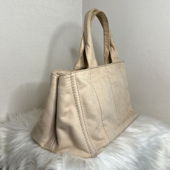 💯Authentic Prada Canapa Denim Medium Size 🍀 - Picture 8 of 17